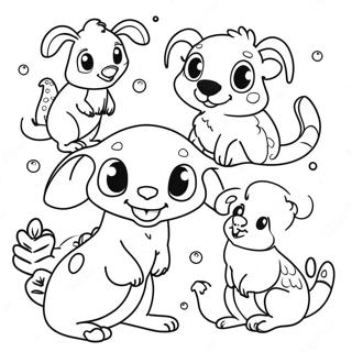 Cute Australian Animals Coloring Page 97854-36817