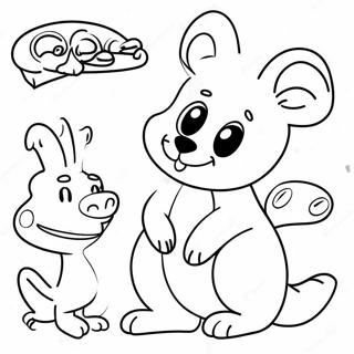 Cute Australian Animals Coloring Page 97854-36818