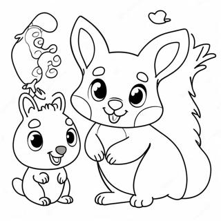 Cute Australian Animals Coloring Page 97854-36819