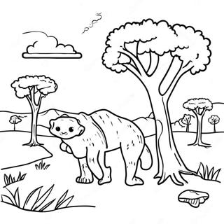 Colorful Australian Outback Coloring Page 97856-36828