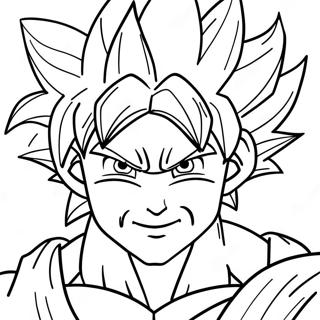 Goku In Super Saiyan Form Coloring Page 97880 36840
