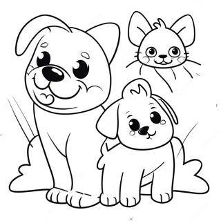 Cute Pupstruction Dogs Coloring Page 97958-36898