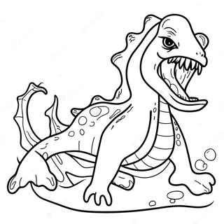 Sea Monster Coloring Pages