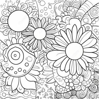 Vibrant Pop Art Patterns Coloring Page 98112-37019