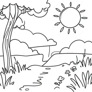 Sunny Day Coloring Page 98162-37053