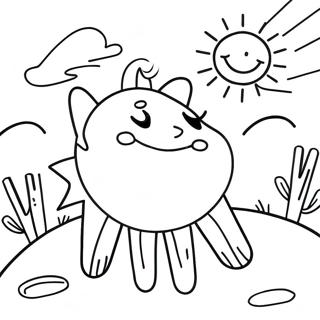 Sunny Day Coloring Page 98162-37054