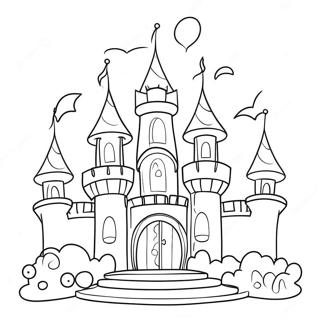 Magical Princess Castle Coloring Page 98188-37080