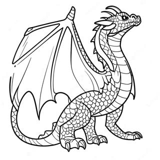 Advanced Realistic Dragon Coloring Page 98212-37093