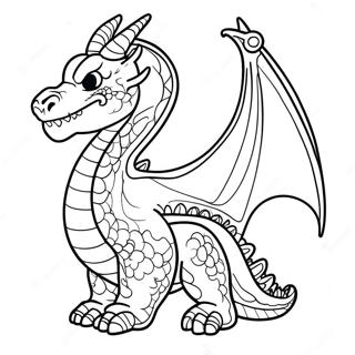 Advanced Realistic Dragon Coloring Page 98212-37094