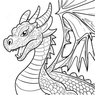 Advanced Realistic Dragon Coloring Page 98212-37095