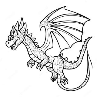 Detailed Dragon In Flight Coloring Page 98214-37104