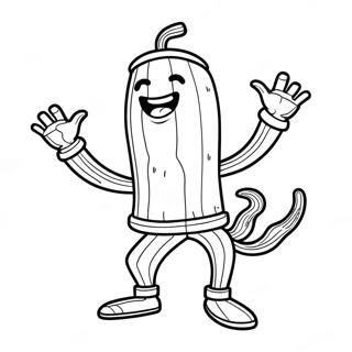 Fishstick Fortnite Dancing Pose Coloring Page 98266-37144