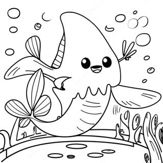 Epic Fishstick Fortnite Battle Scene Coloring Page 98267-37146