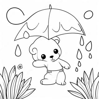 April Showers Bring May Flowers Coloring Pages