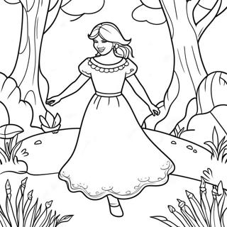 Enchanting Taylor Swift Folklore Scene Coloring Page 98344-37205