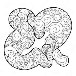 Bubble Letters Coloring Page 98393-37236