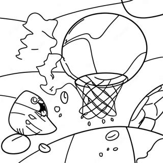 Exciting March Madness Tournament Coloring Page 98522-37340