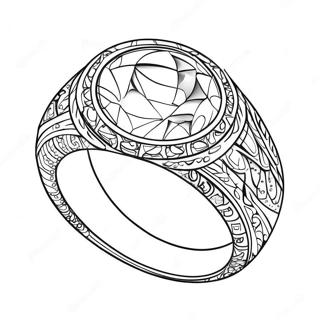 Glittering Gold Ring Coloring Page 98551 37372
