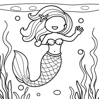 Beautiful & Realistic Mermaid Coloring Pages