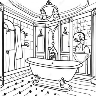 Bathroom Coloring Pages