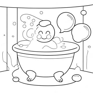 Fun Bubble Bath Coloring Page 98652-37443