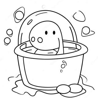 Fun Bubble Bath Coloring Page 98652-37444
