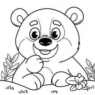 Lotso The Bear Smiling Coloring Page 9866-2265
