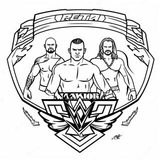 Wwe Championship Match Coloring Page 98677 37461