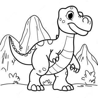 Rex The Dinosaur Roaring Coloring Page 9867-1710