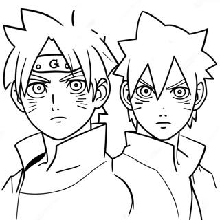Boruto And Sasuke Coloring Page 98831-37586