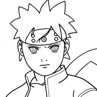 Boruto Using Jutsu Coloring Page 98832 37590