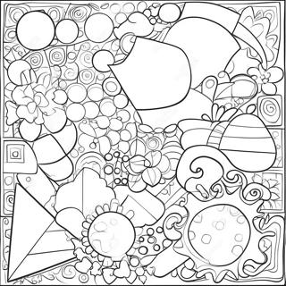 Fun Geometry Shapes Coloring Page 98932-37658