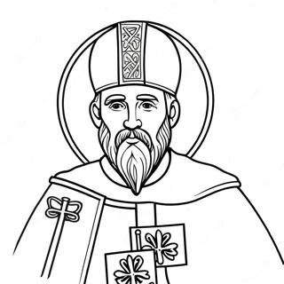 St Patrick Religious Coloring Pages