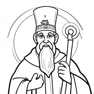 St Patrick Religious Coloring Page 98981-37696