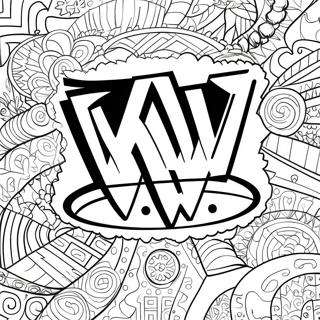 Wwe Logo Coloring Page 98-345