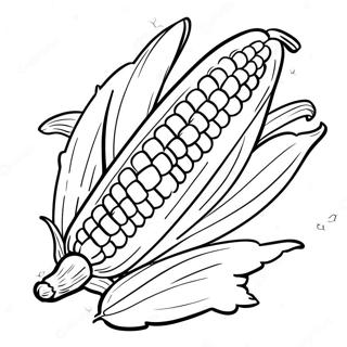 Crafty Corn Coloring Pages