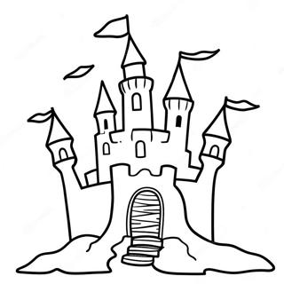 Sand Castle Coloring Pages