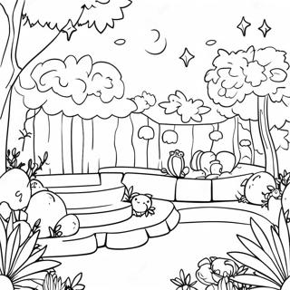Mysterious Garten Of Banban Scene Coloring Page 99111-37804