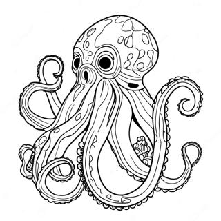 Kraken Coloring Pages