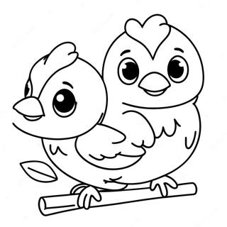 Cute Baby Orioles Coloring Page 99394-38017