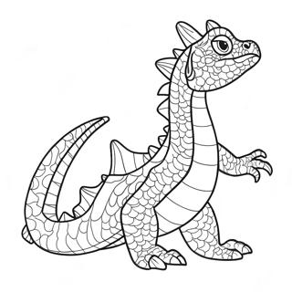 Water Dragon Coloring Page 99444-38054