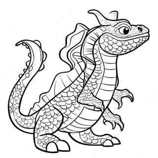 Water Dragon Coloring Page 99444-38245