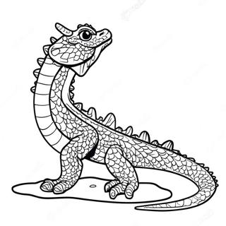 Water Dragon Coloring Page 99444-38246