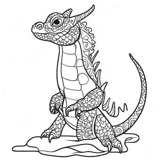 Water Dragon Coloring Page 99444-38247