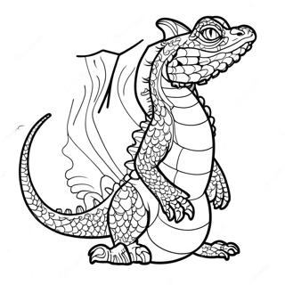 Majestic Water Dragon Coloring Page 99445-38250