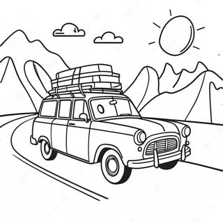 Road Trip Adventure Coloring Page 99470-38265