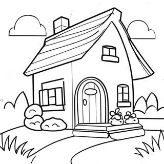 Cozy Cottage Coloring Page 9956-1775