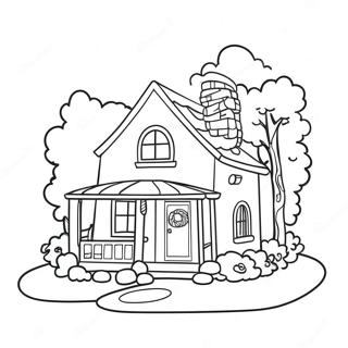 Cozy Cottage Coloring Page 9956-1776