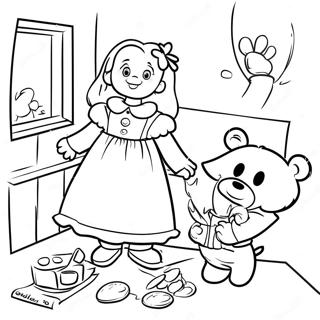 Goldilocks And The Three Bears Coloring Pages