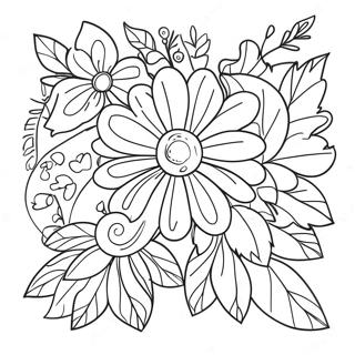 Flower Aesthetic Coloring Page 99701-38448